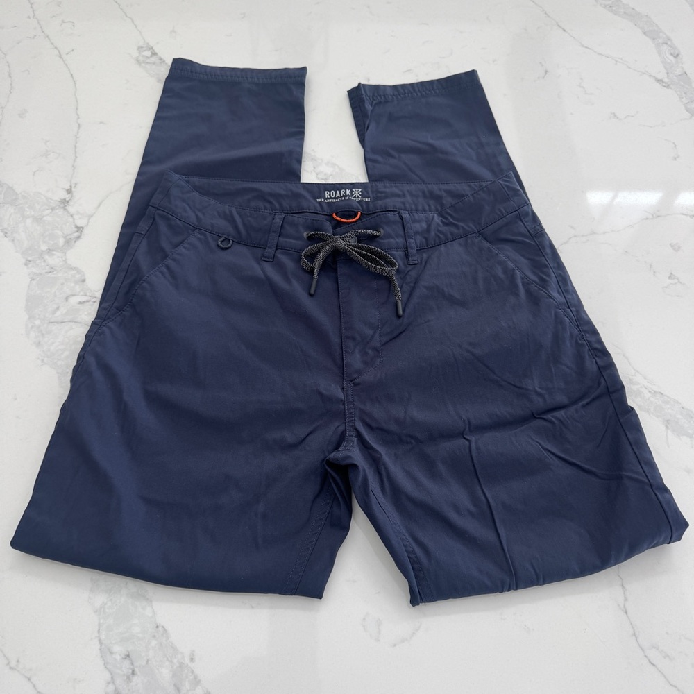 Roark Men's Navy Chinos with Drawstring